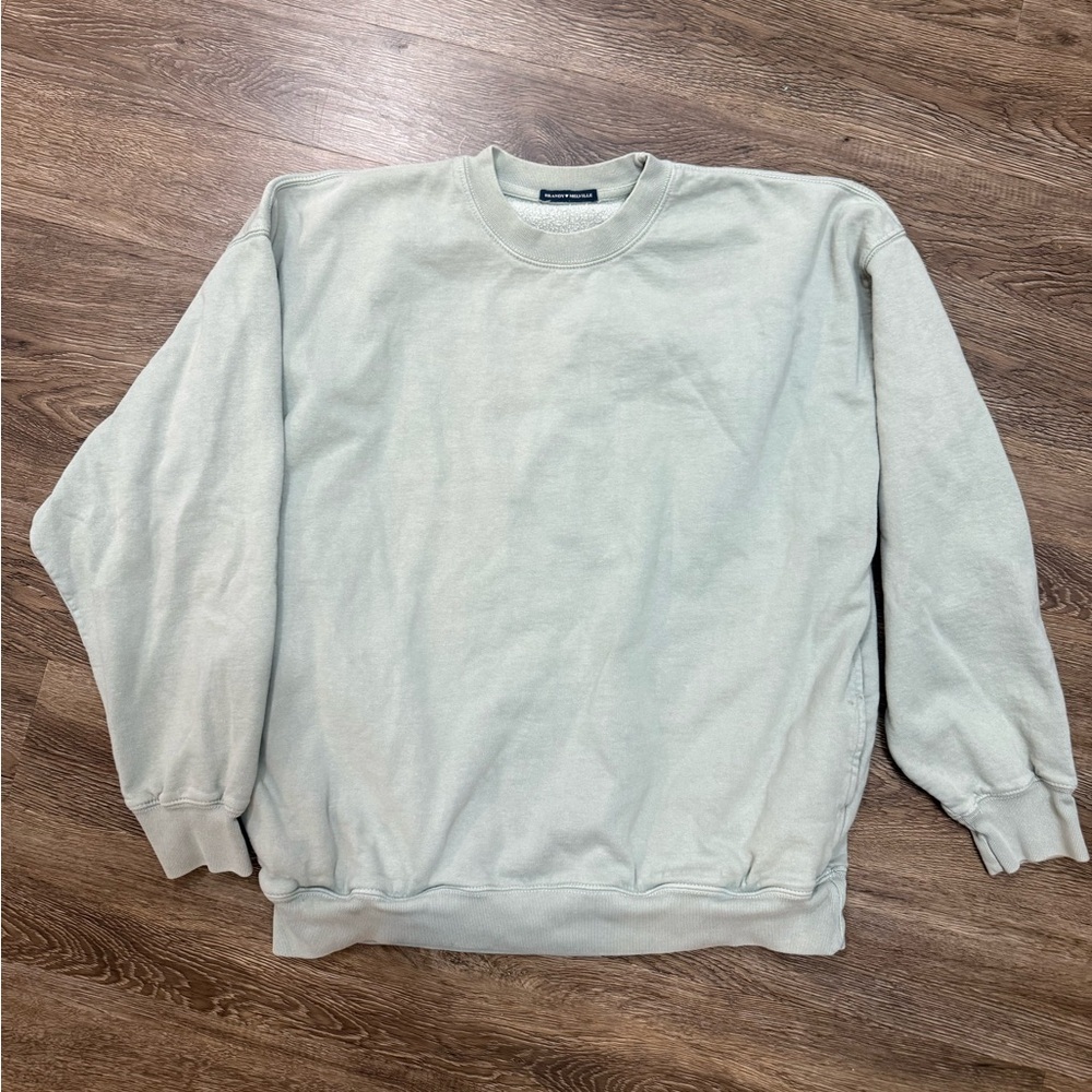 Brandy Melville Light Sage Crewneck‎ Sweatshirt